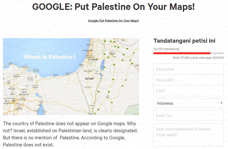 palestine-petition